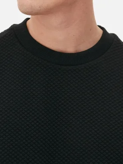 Sweat-shirt Matelassé à Motif Losanges