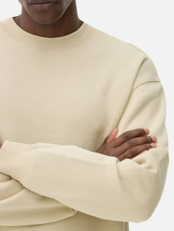 Sweat-shirt Oversize à Col Ras-du-cou