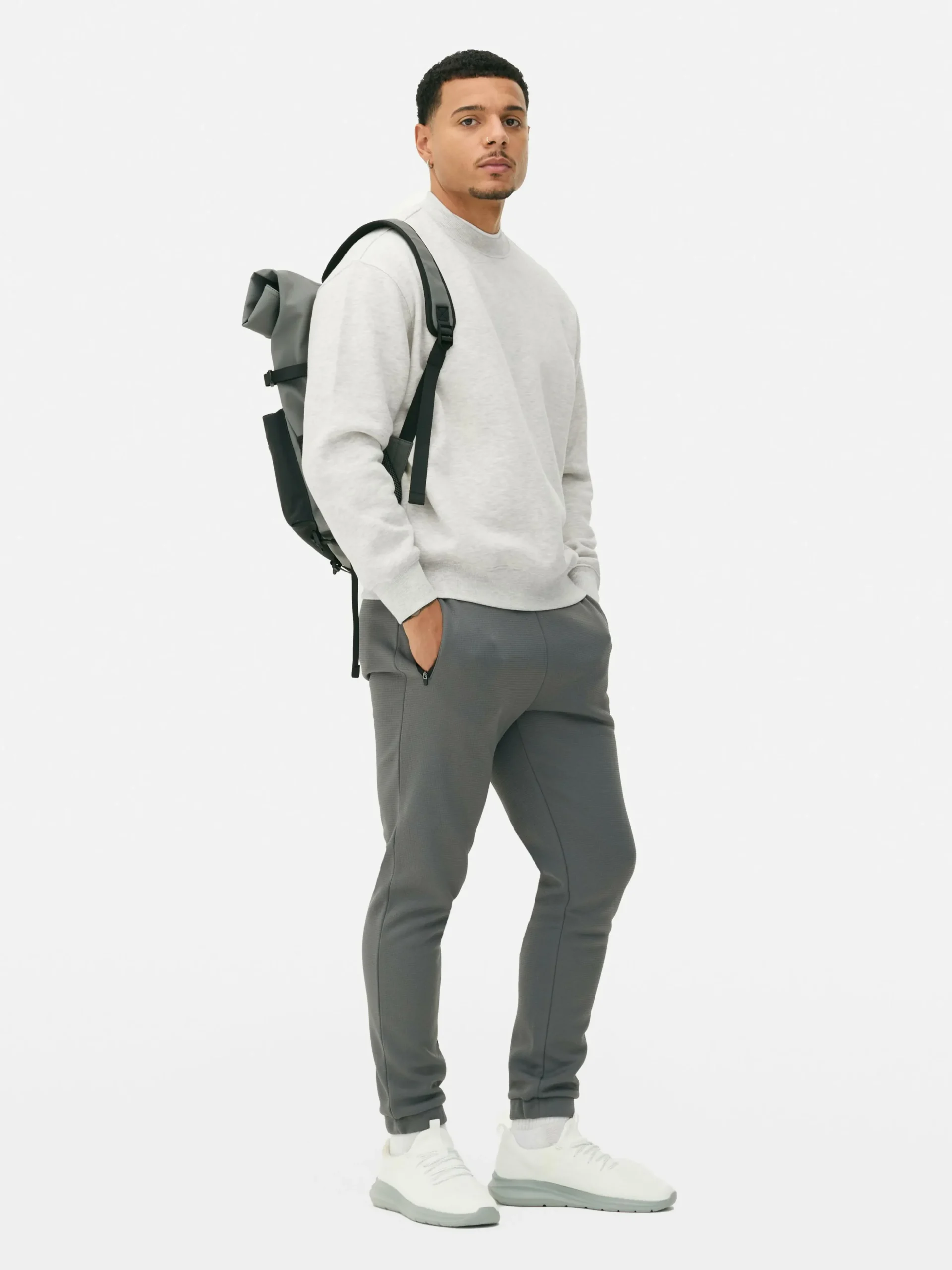 Sweat-shirt Oversize à Col Ras-du-cou