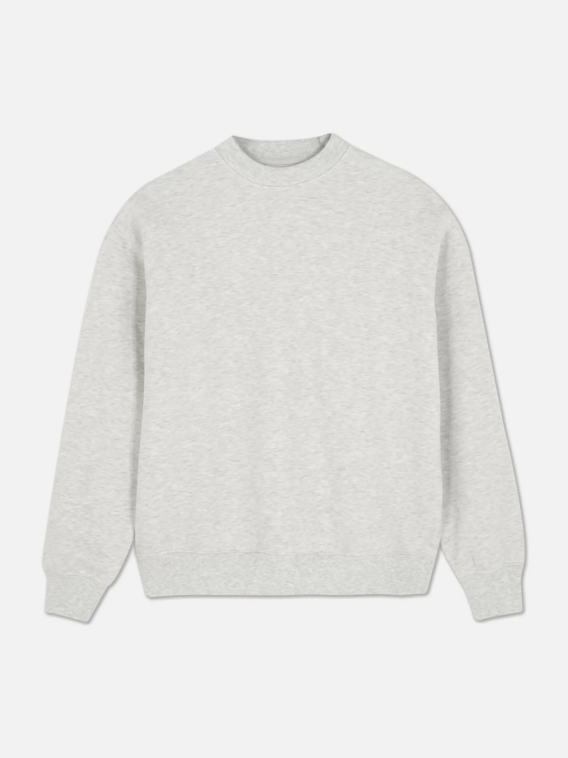 Sweat-shirt Oversize à Col Ras-du-cou