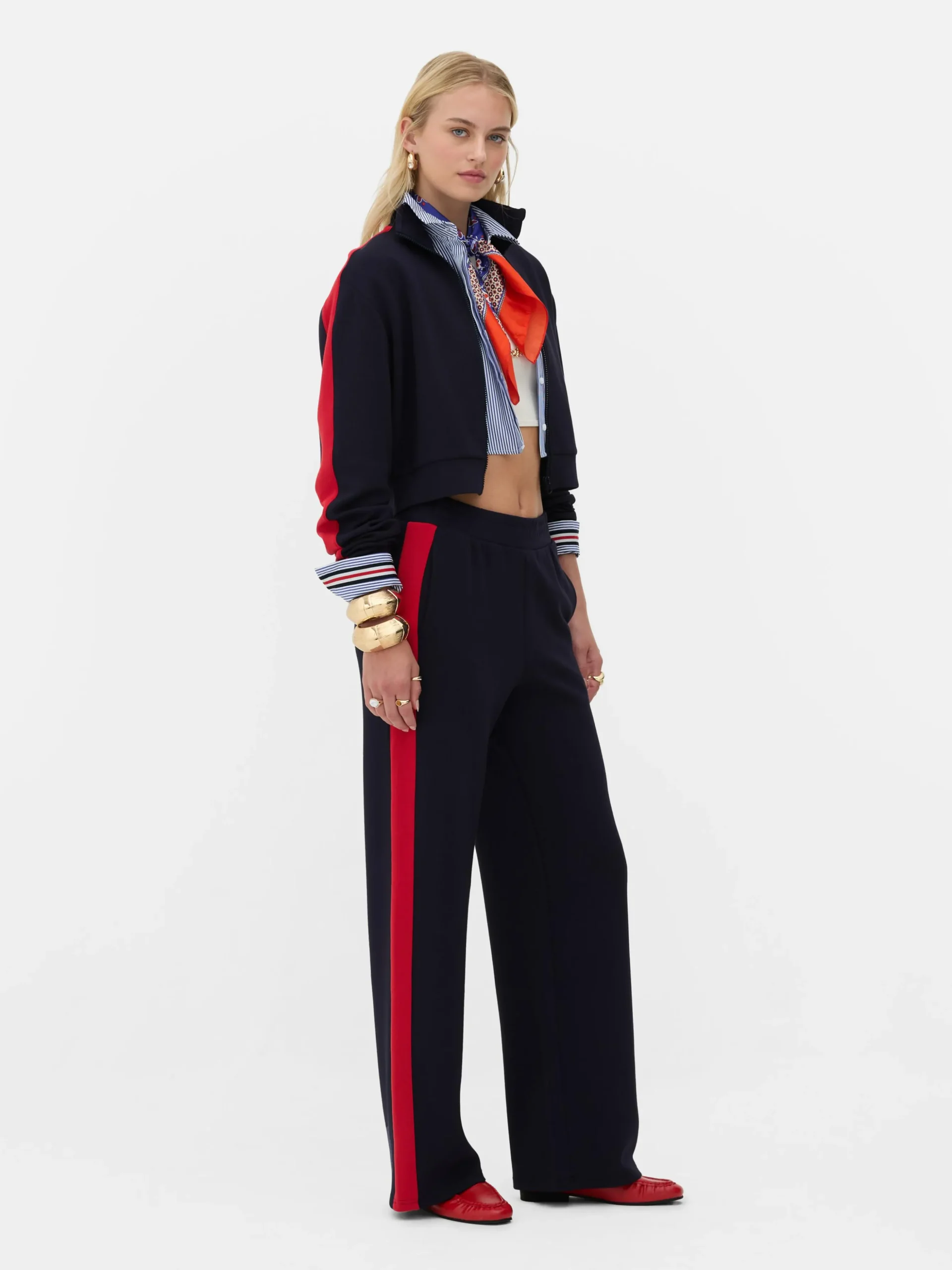 Sweat-shirt Zippé à Col Cheminée Rita Ora