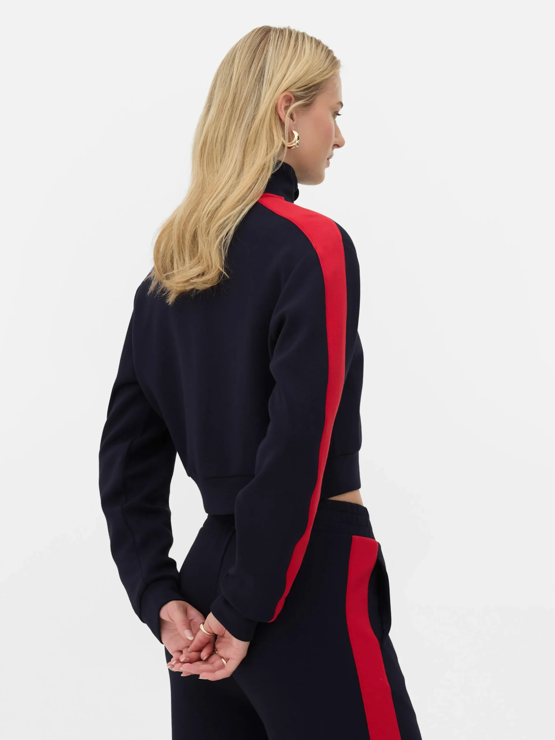 Sweat-shirt Zippé à Col Cheminée Rita Ora