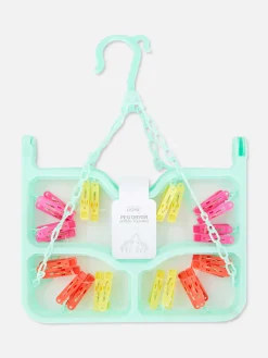 Étendoir Pliant à 24 Pinces