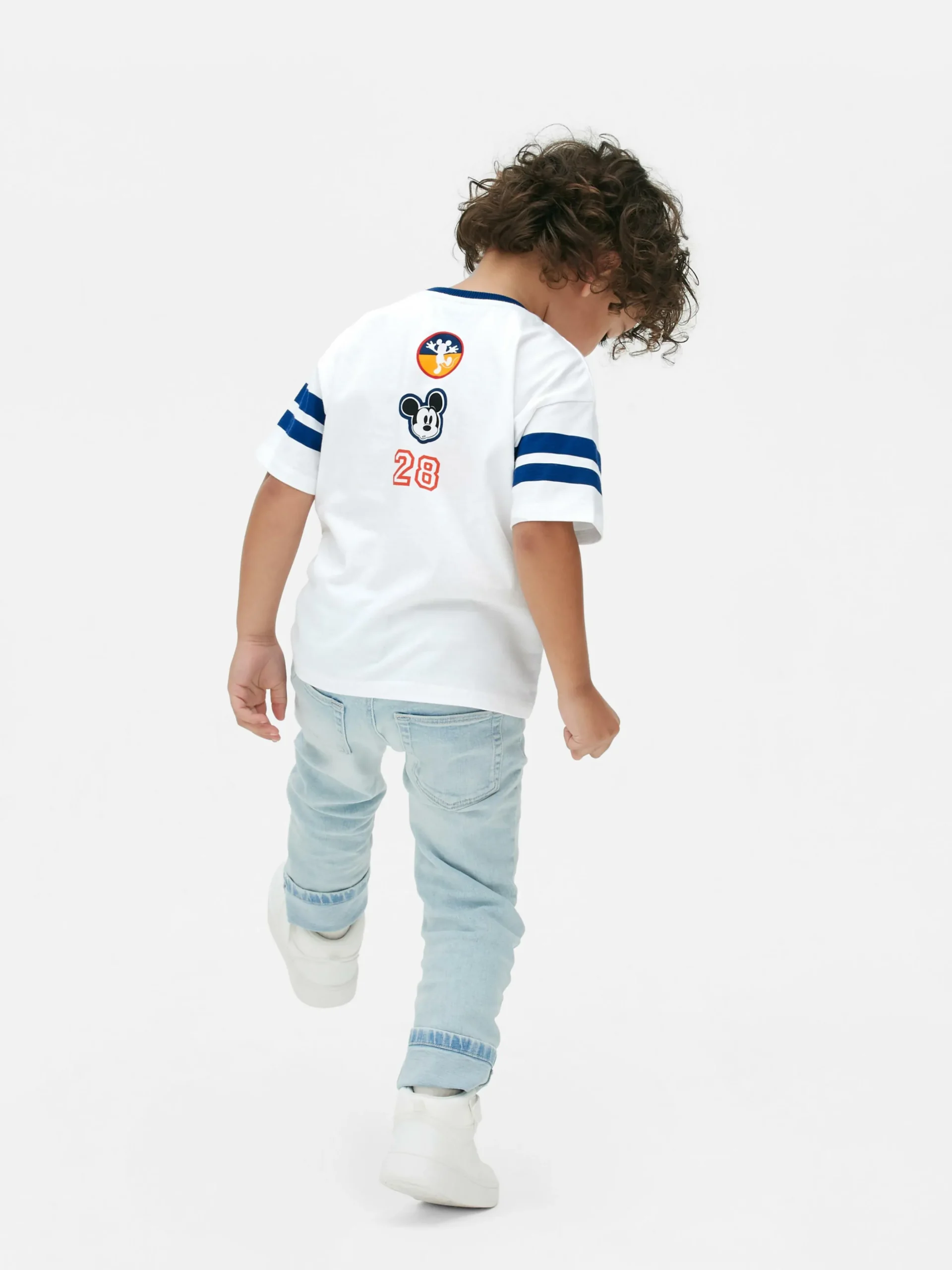 T-shirt à Bords Contrastés Disney Mickey Mouse