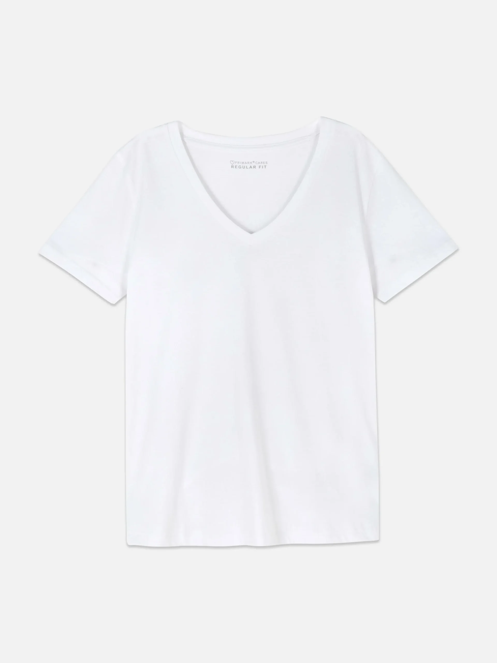 T-shirt à Col En V Et Manches Courtes