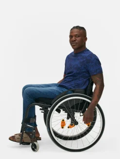 T-shirt à Col Ras-du-cou Et Motif Arbres Japonais