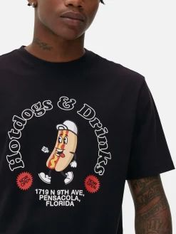 T-shirt à Imprimé Hot-dog