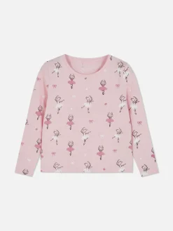 T-shirt à Manches Longues Et Motif Ballet