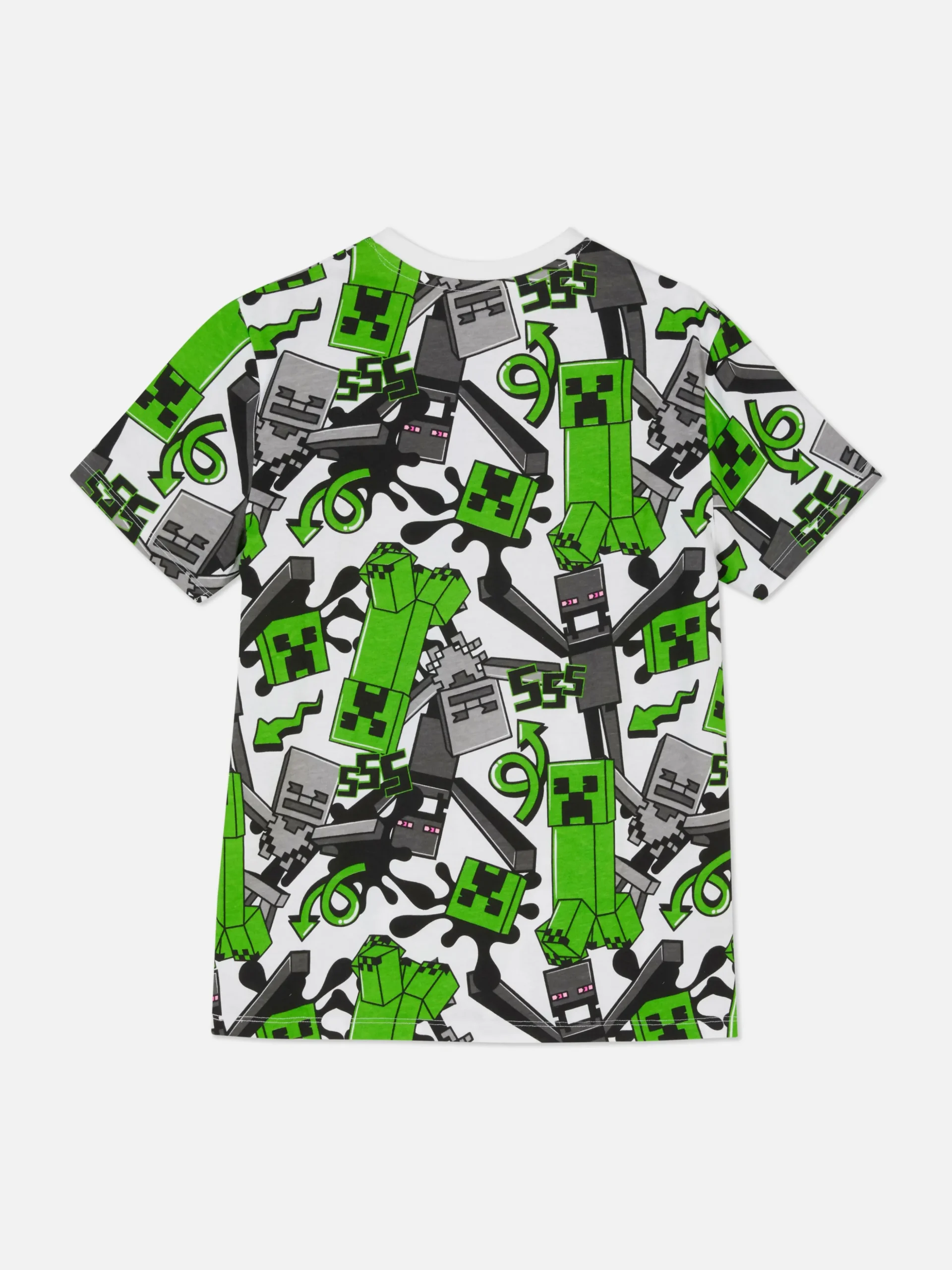 T-shirt à Motif Minecraft Creeper