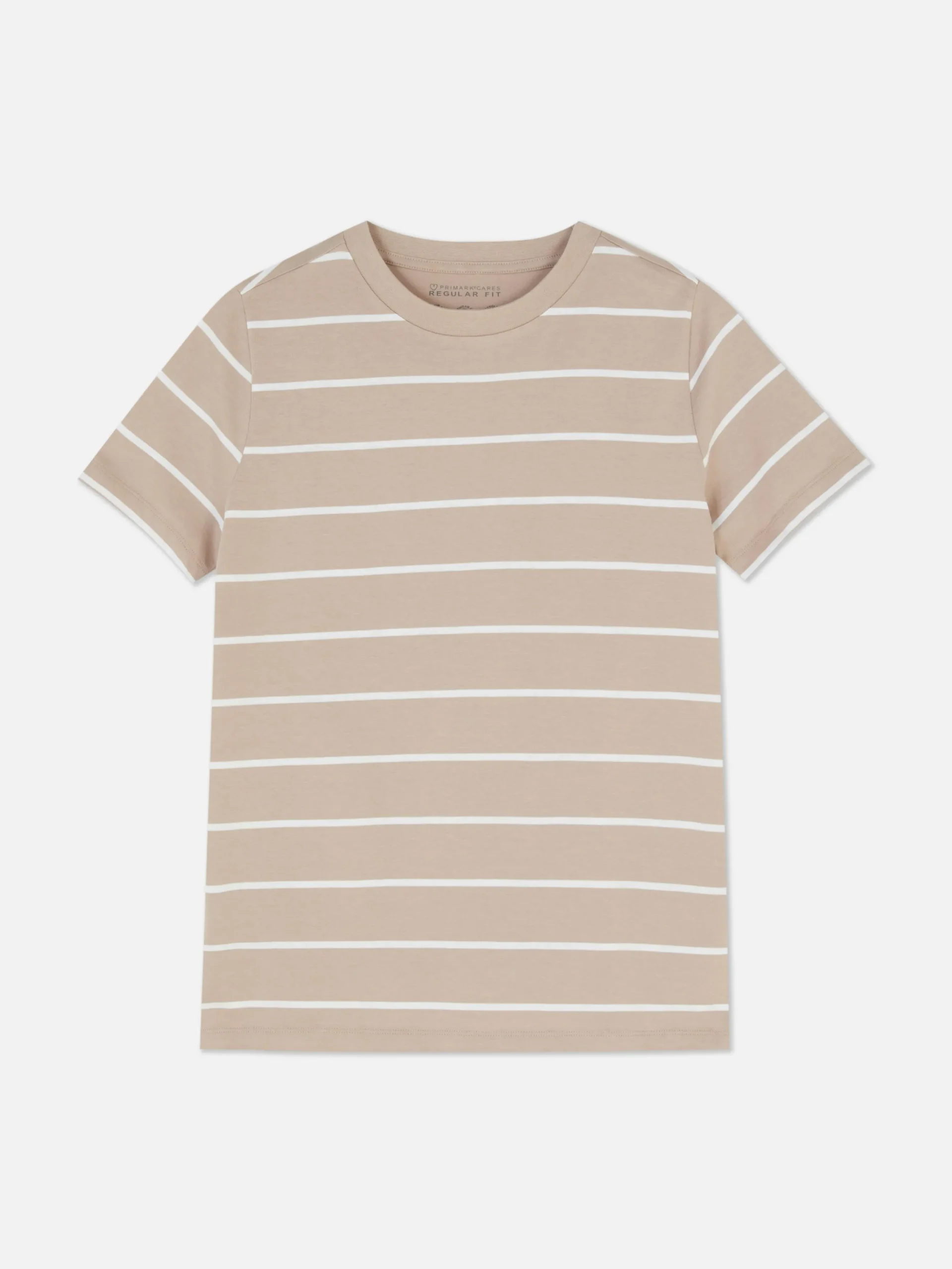 T-shirt à Rayures Et à Col Ras-du-cou