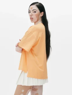 T-shirt Coupe Droite à Motif Graphique