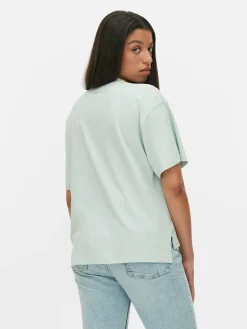 T-shirt Coupe Droite à Motif Graphique