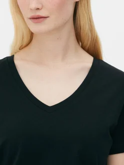 T-shirt Coupe Regular à Col En V