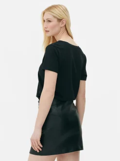 T-shirt Coupe Regular à Col En V