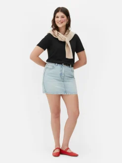 T-shirt Coupe Regular à Col Ras Du Cou