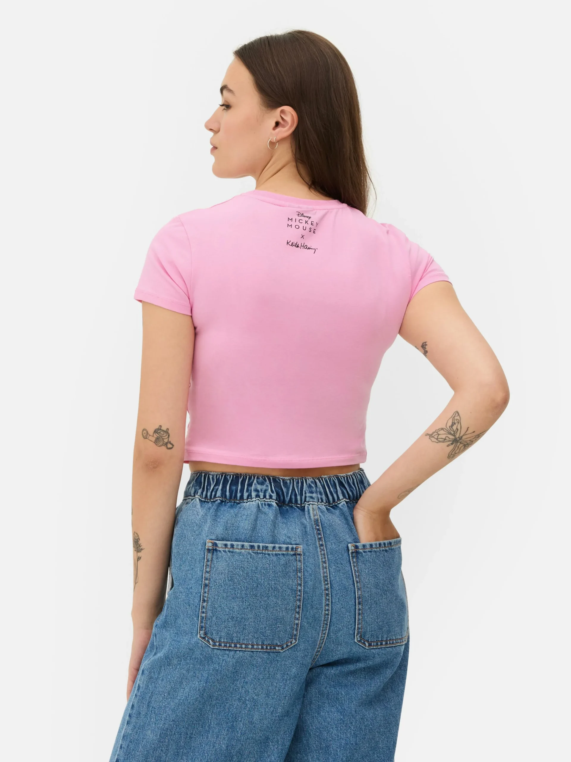 T-shirt Court Disney Mickey Mouse X Keith Haring