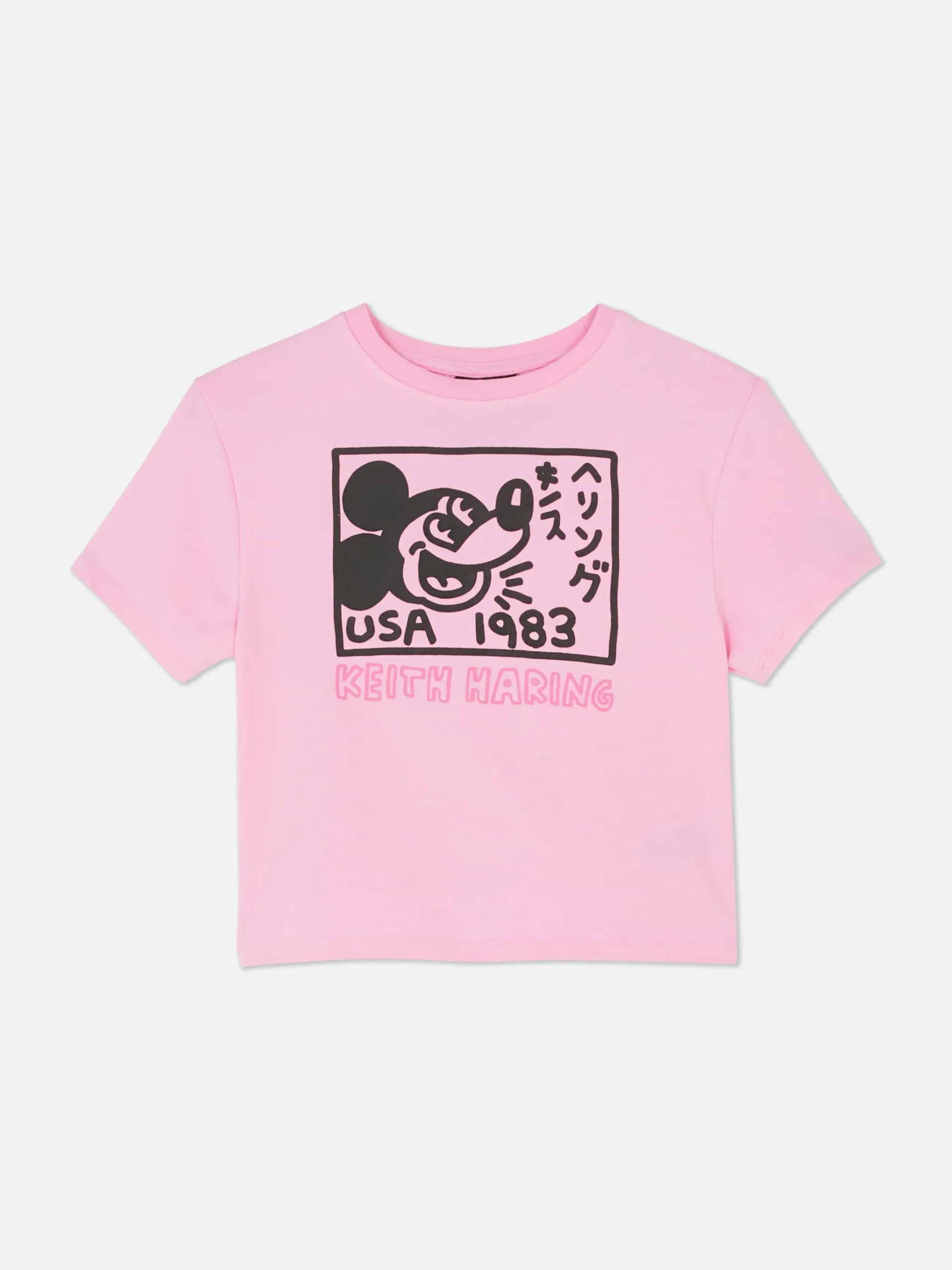 T-shirt Court Disney Mickey Mouse X Keith Haring
