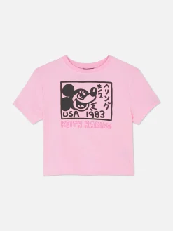 T-shirt Court Disney Mickey Mouse X Keith Haring