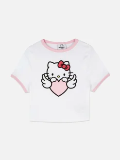 T-shirt De Pyjama Côtelé Hello Kitty