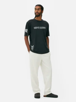 T-shirt Délavé à L'acide Disney Mickey Mouse X Keith Haring