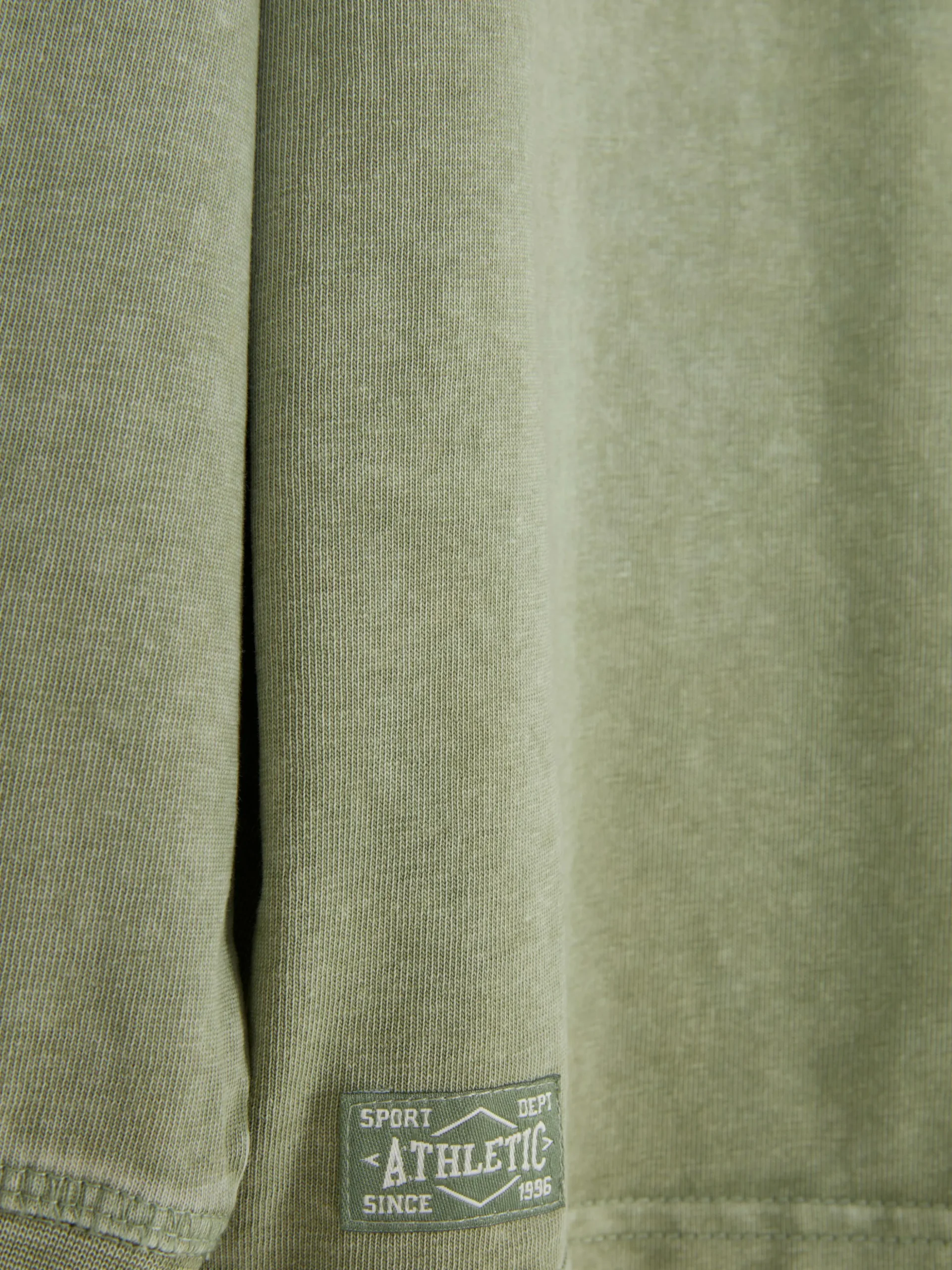 T-shirt Délavé à Manches Longues