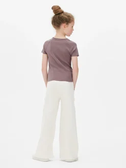 T-shirt Effet Délavé à Imprimé Papillons