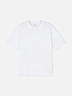 T-shirt En Coton à Coupe Décontractée