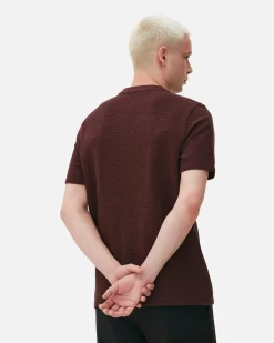 T-shirt En Maille Ottoman Côtelée