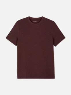 T-shirt En Maille Ottoman Côtelée