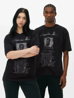 T-shirt Graphique Avec Inscription Tupac