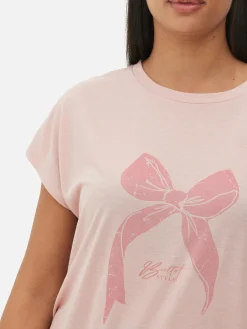 T-shirt Long à Col Ras-du-cou