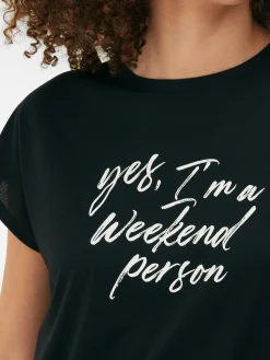 T-shirt Long à Col Ras-du-cou