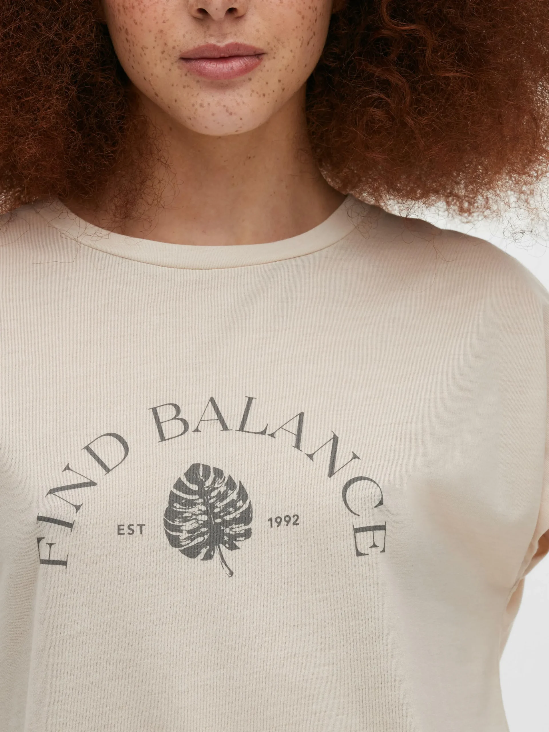 T-shirt Long Imprimé à Manches Courtes