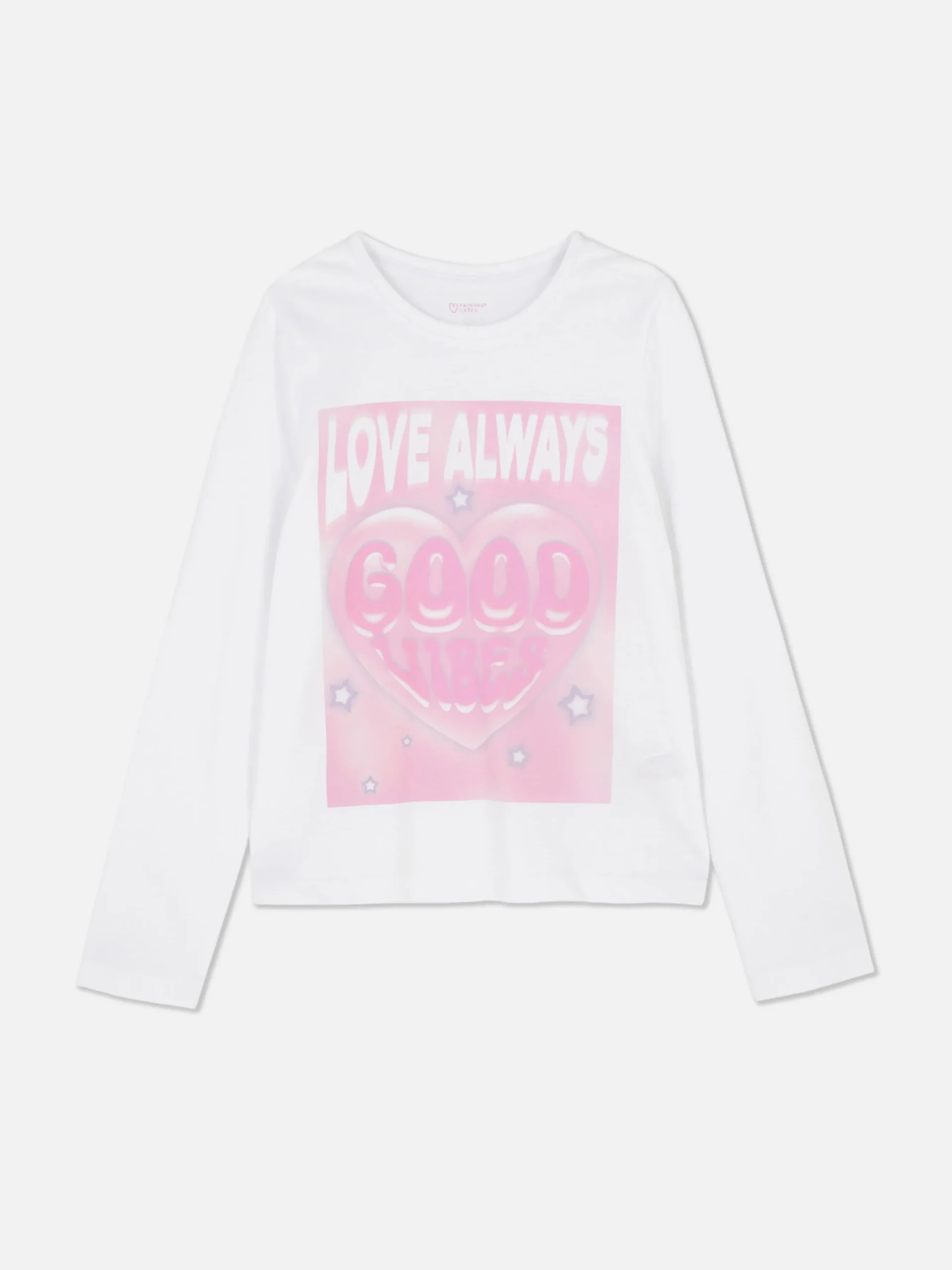 T-shirt Manches Longues à Imprimé Sur Le Buste