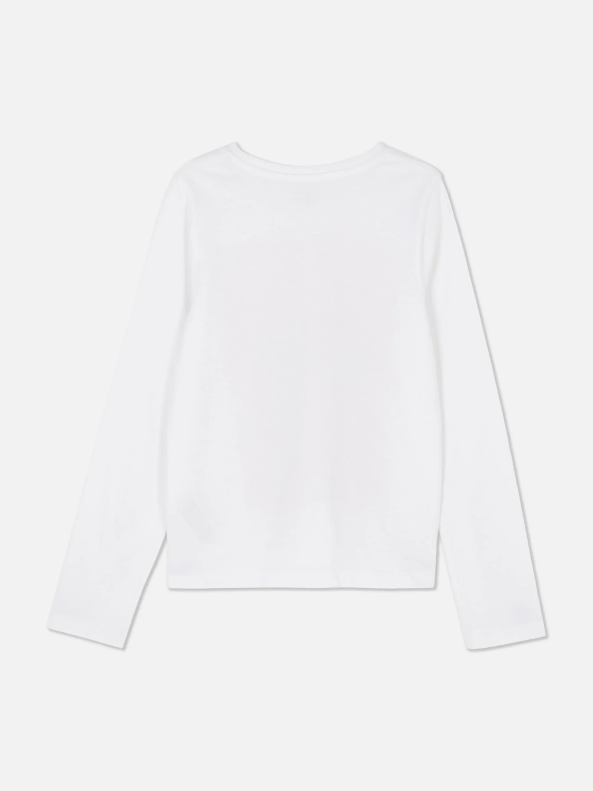 T-shirt Manches Longues à Imprimé Sur Le Buste