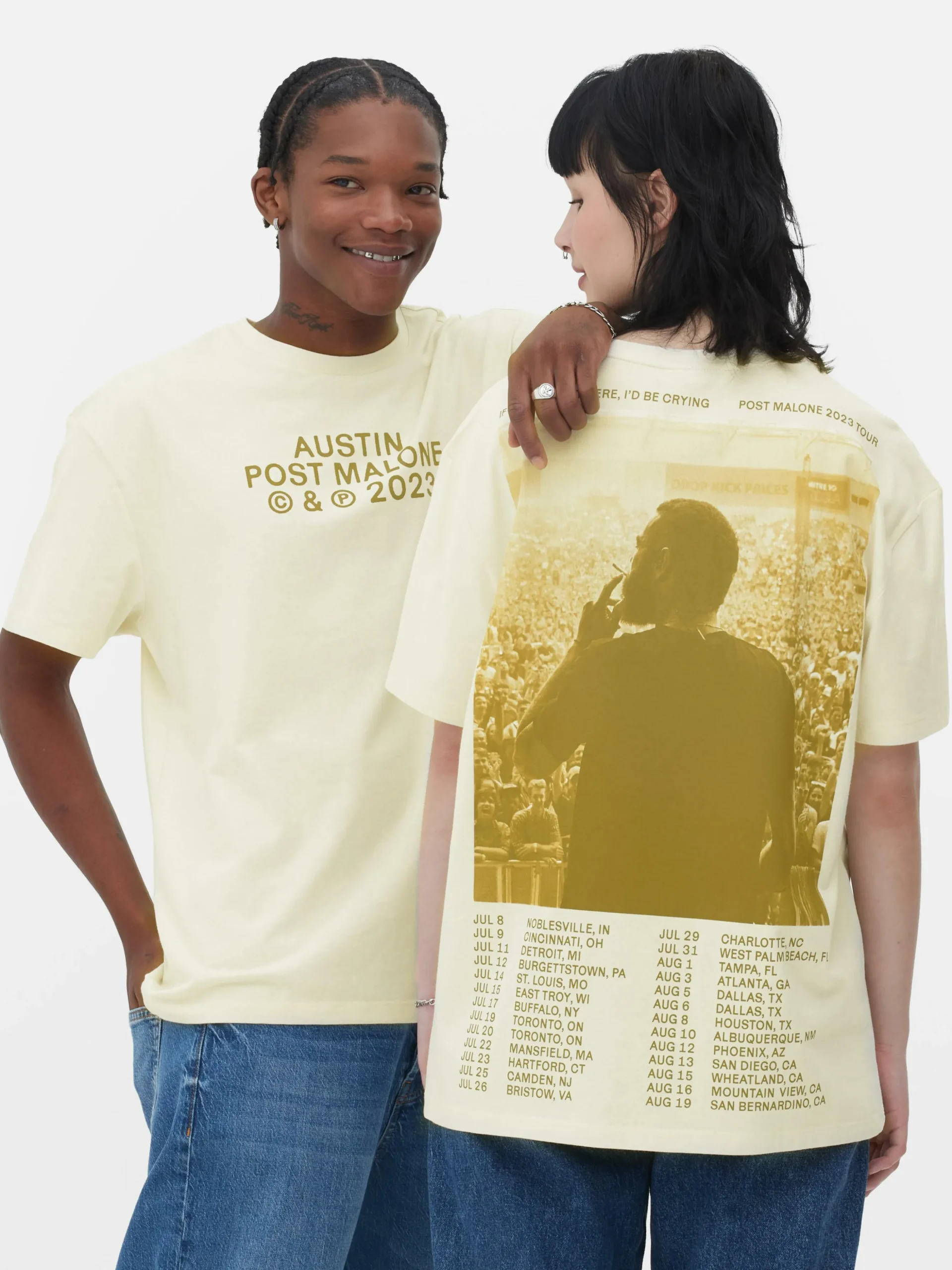 T-shirt Post Malone Austin Tournée 2023