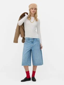 T-shirt Stretch à Manches Longues Rita Ora