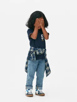 T-shirt Style Universitaire à Manches Courtes