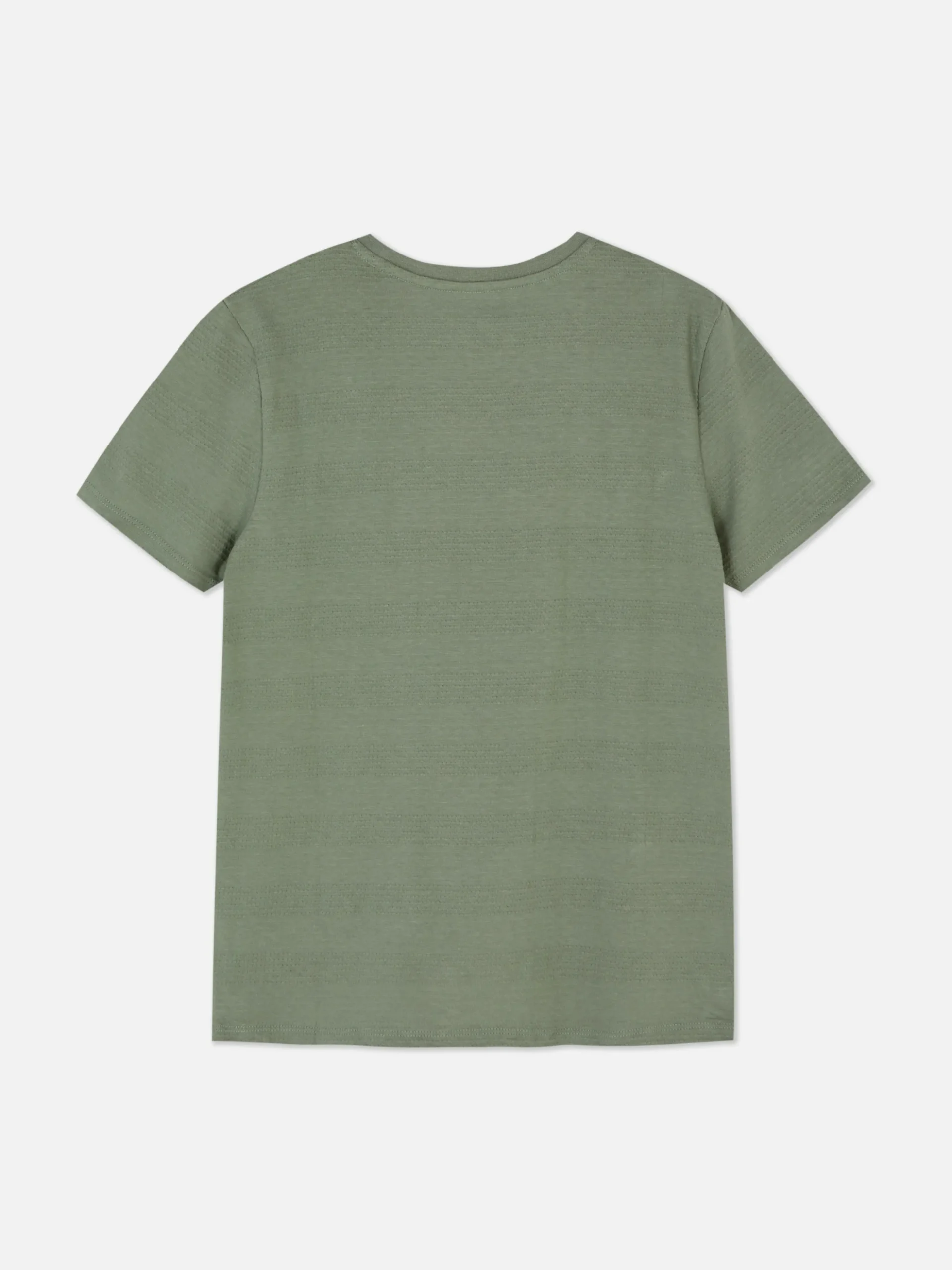 T-shirt Texturé Rayé