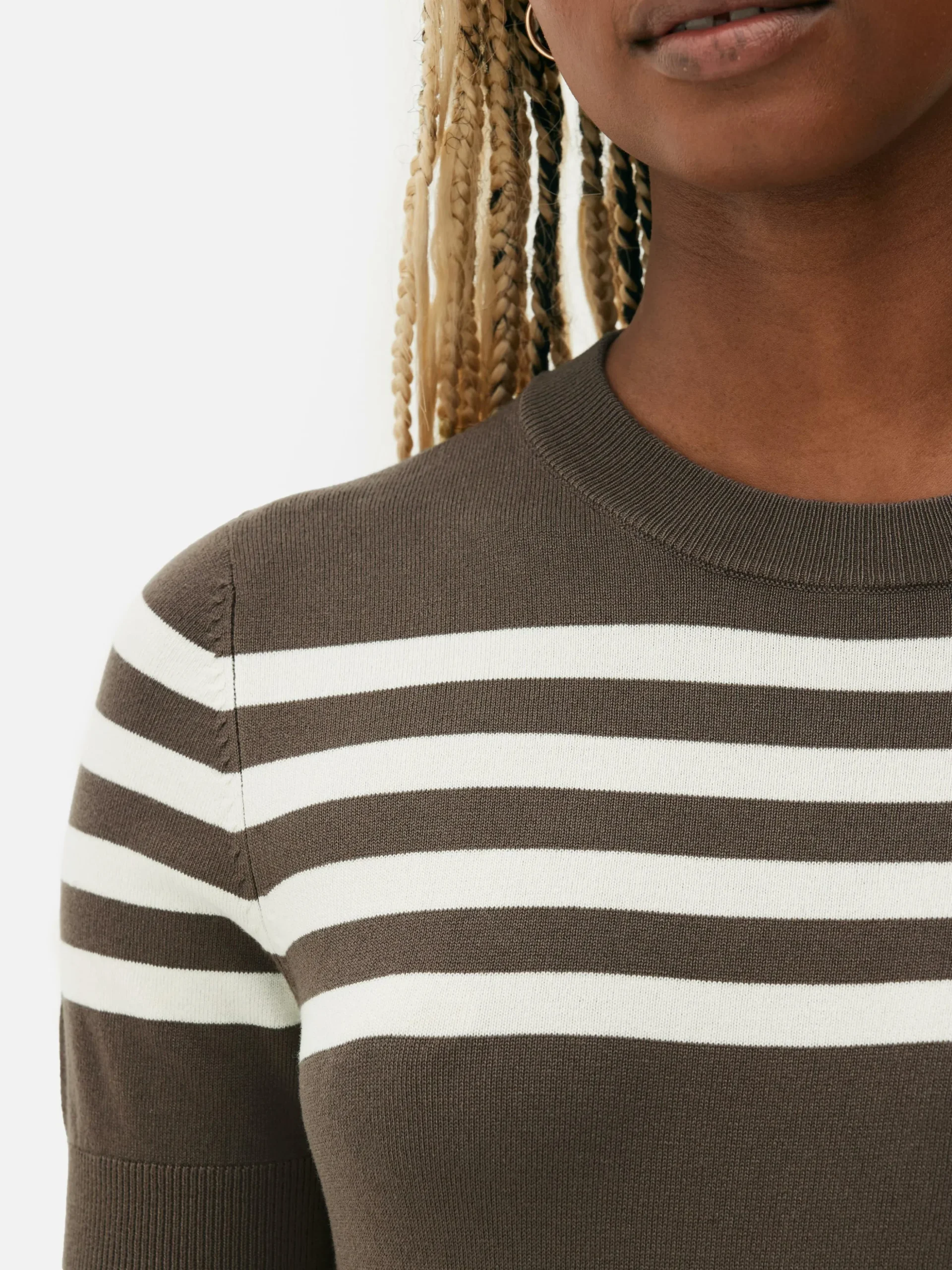 T-shirt Tricoté à Manches Courtes