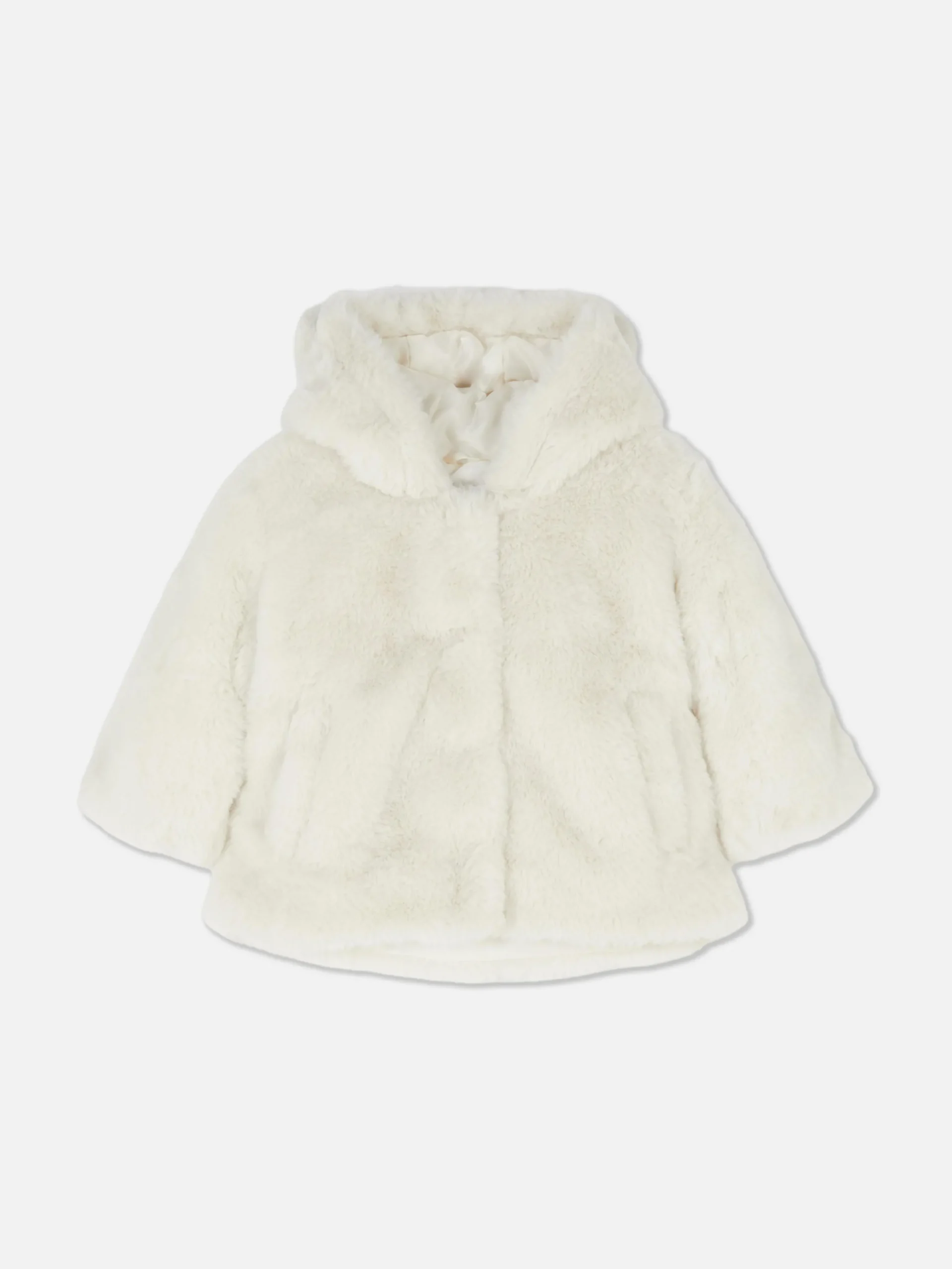 Veste à Capuche En Fausse Fourrure