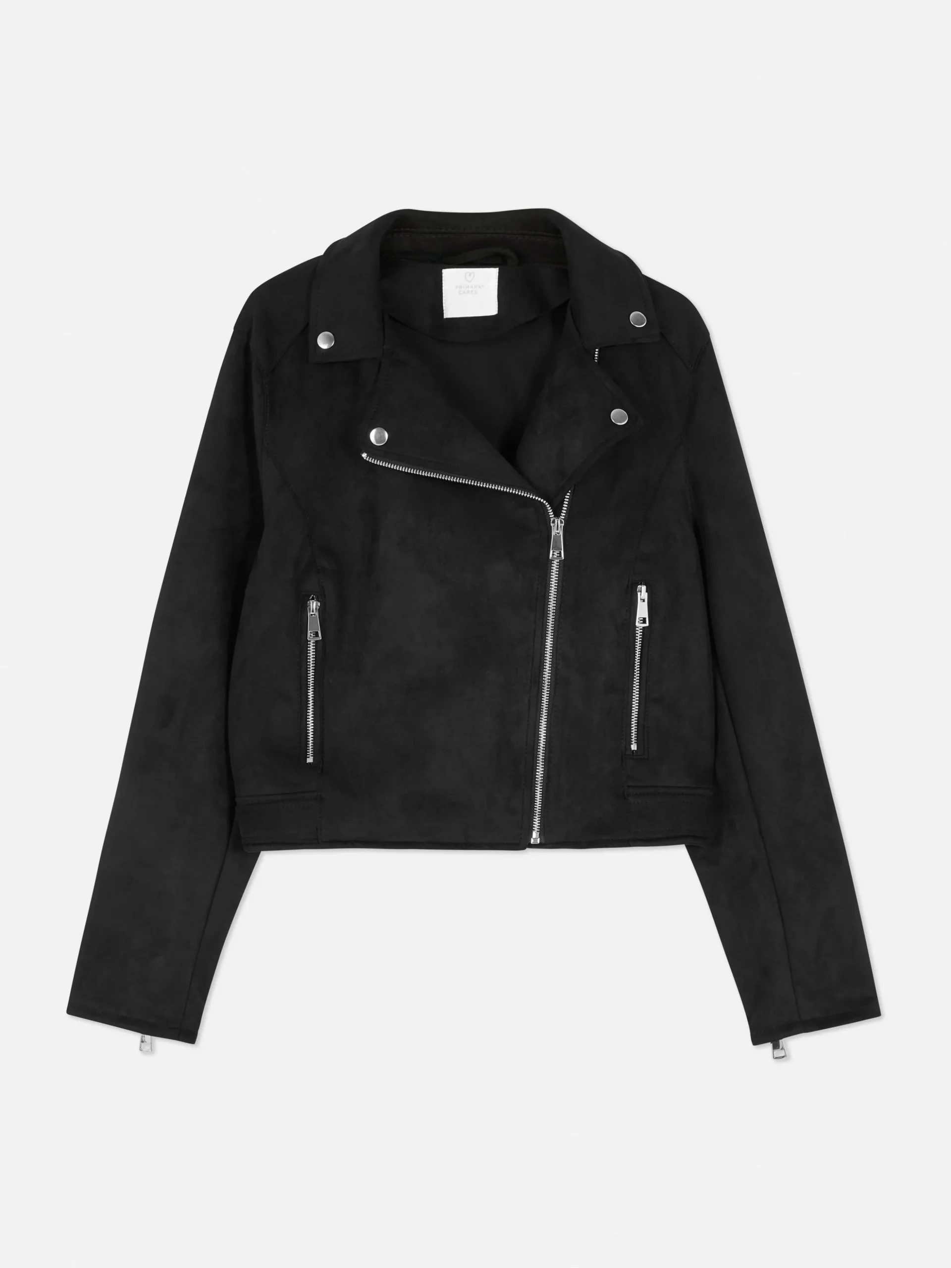 Veste De Motard Imitation Daim