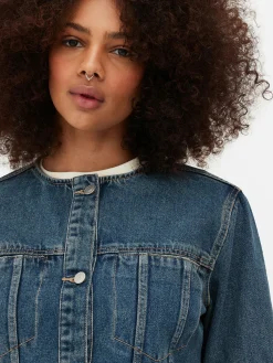 Veste En Jean Sans Col