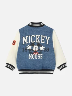 Veste En Jean Style Universitaire Disney Mickey Mouse