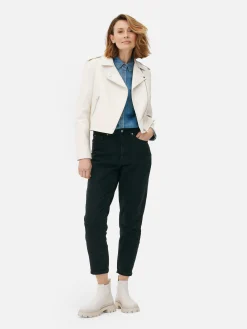 Veste Motard En Simili Cuir Essential