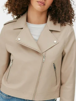 Veste Motard En Simili Cuir Essential