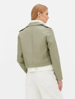 Veste Motard En Simili Cuir Essential