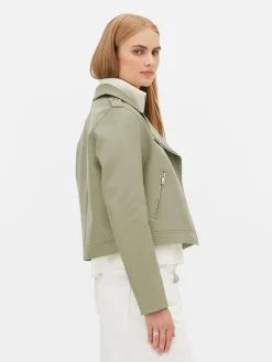 Veste Motard En Simili Cuir Essential