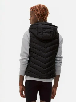 Veste Sans Manche à Capuche