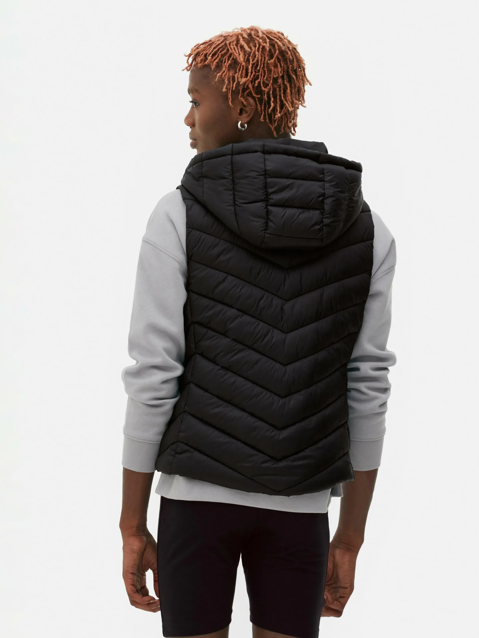 Veste Sans Manche à Capuche